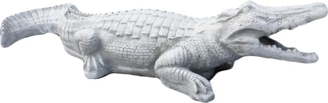 Krokodyl FIGURA BETONOWA OGRODOWA mały krokodyl na podstawie