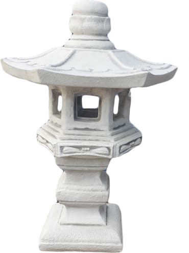 Japanische Laterne Lampe auf Sockel